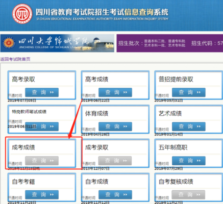 学考成绩查询的的网站是哪个？四川教育招生