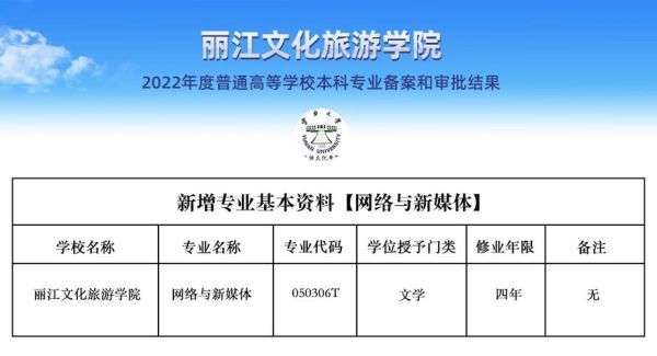 丽江文化旅游学院王牌专业有哪些？丽江网络教育招生专业