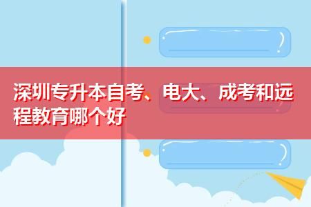 电大与网络教育哪个好？网络教育招生就业