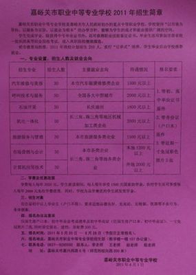 嘉峪关有哪些大学？嘉峪关职业教育中心招生