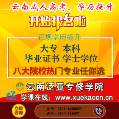 0871是哪的区号？昆明成人高等教育招生电话