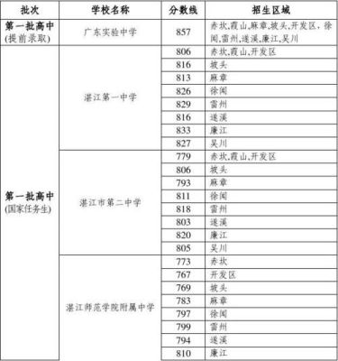 湛江赤坎三中今年录取分数线是多少？湛江赤坎教育局招生文件