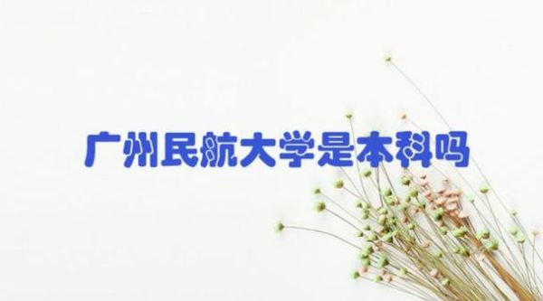 西南民航大学是本科吗？广州民航在职教育本科招生