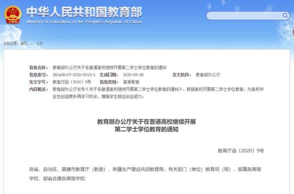 2022年还招第二学位吗？（教育部发布招生规定时间）