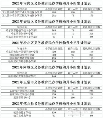 哈尔滨民办小学入学条件？（哈市民办义务教育招生计划）