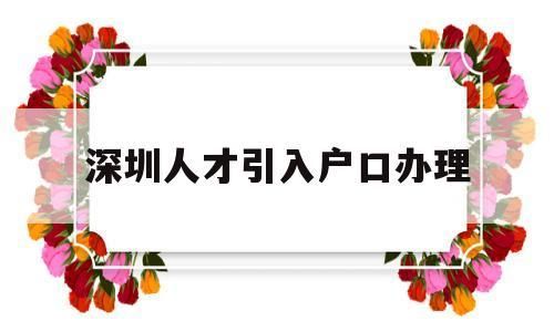 深圳户口随迁什么流程？（龙岗教育局招生办领导班子）