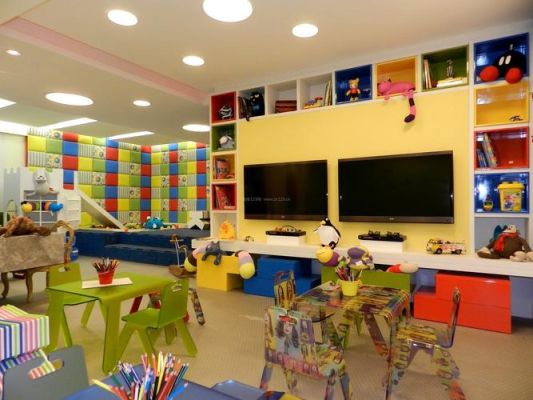 幼儿园电视墙设计哪种风格的好？（教育招生贴图设计）