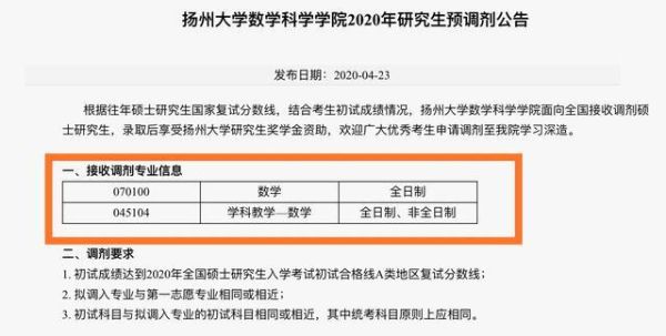 扬州大学调剂复试要多久出结果？（扬州大学招生教育）