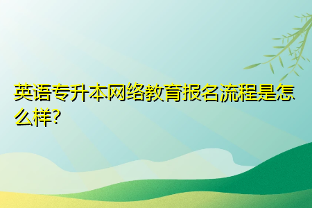 网络教育怎么报名?去哪报名？（网络教育招生途径）