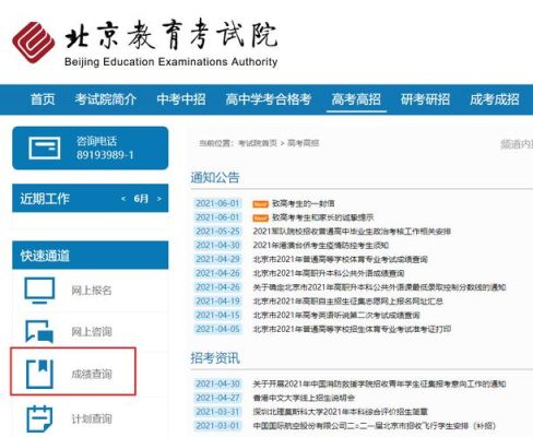 学考成绩查询的的网站是哪个？（北京教育网招生）