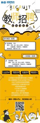 英文招聘老师广告范文？（英语教育招生广告）