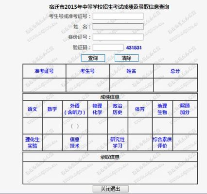 宿迁市中考成绩排名怎么查？（宿迁教育招生办）
