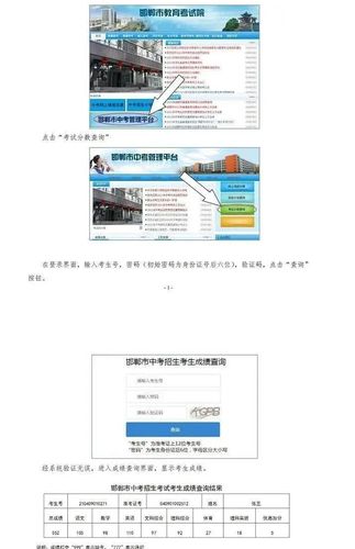 邯郸中考查询步骤？（邯郸教育招生官网）