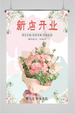 花店开业海报怎么做？（教育机构开业招生海报）