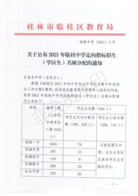临桂中学何为学区生？（临桂教育招生政策咨询）