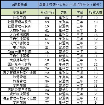乌鲁木齐职业大学3+2有哪些专业？（小学教育专科新疆招生）