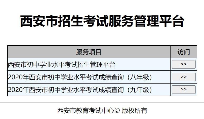 小升初成绩怎么查询西安？（西安教育招生服务平台）